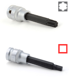 Puntas ribe y cuadradas